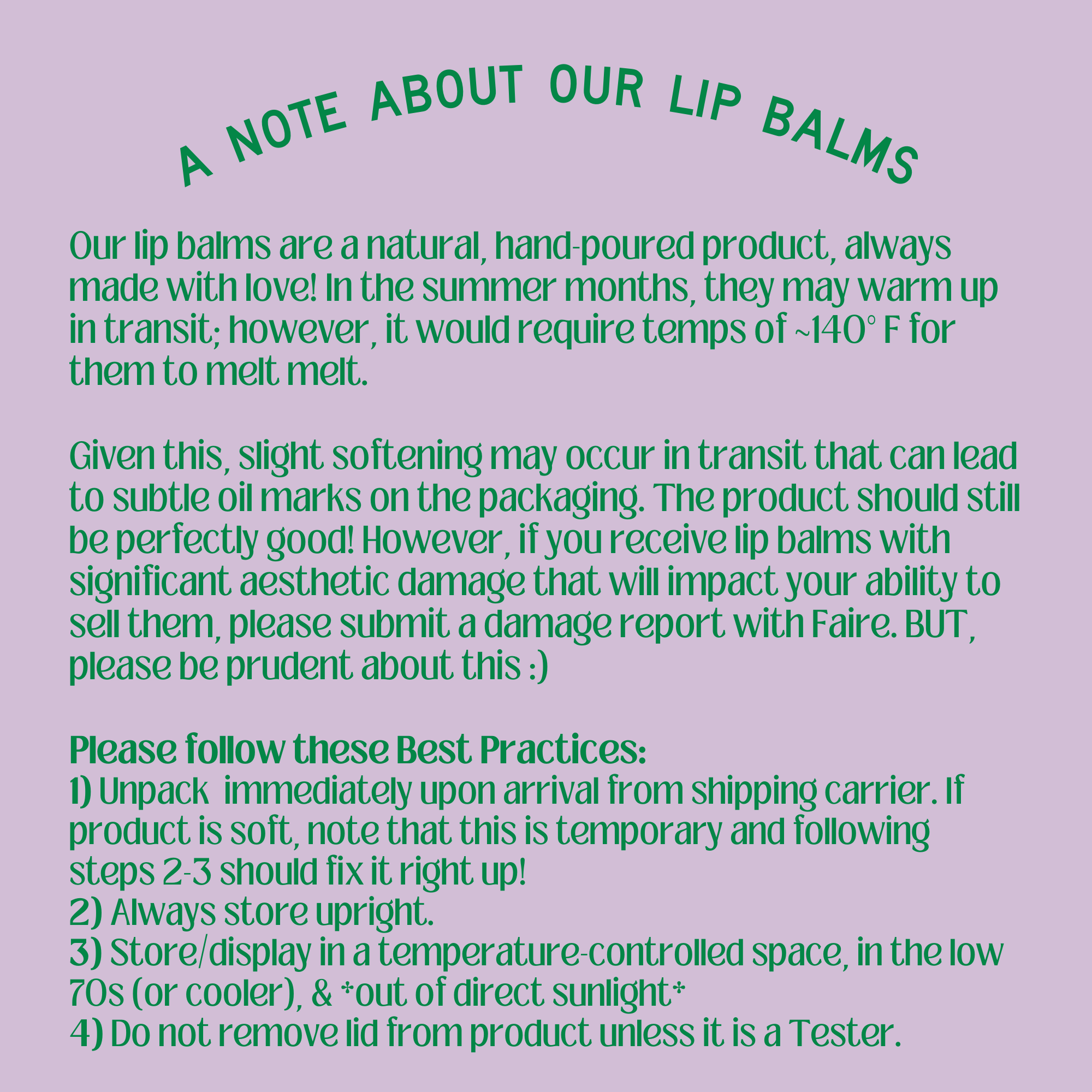 Organic Lip Balm