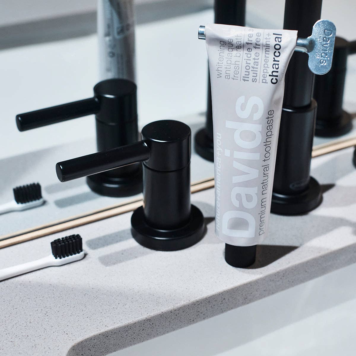 Davids Premium Toothpaste / Charcoal + Peppermint