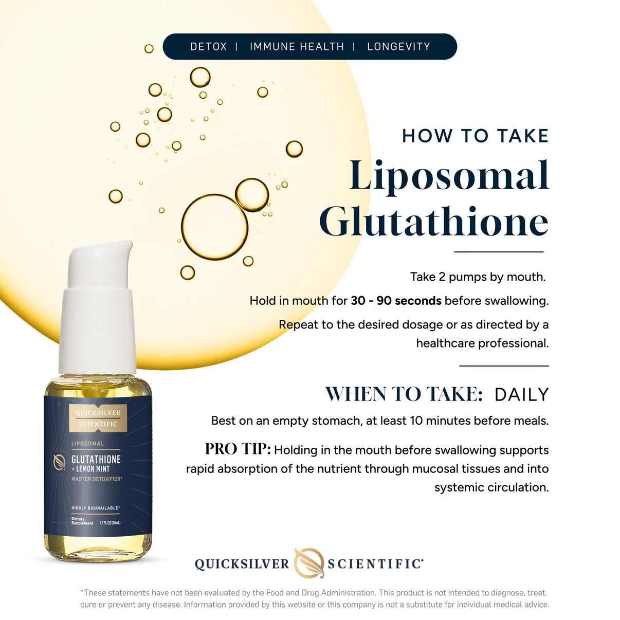 Liposomal Glutathione, Lemon Mint