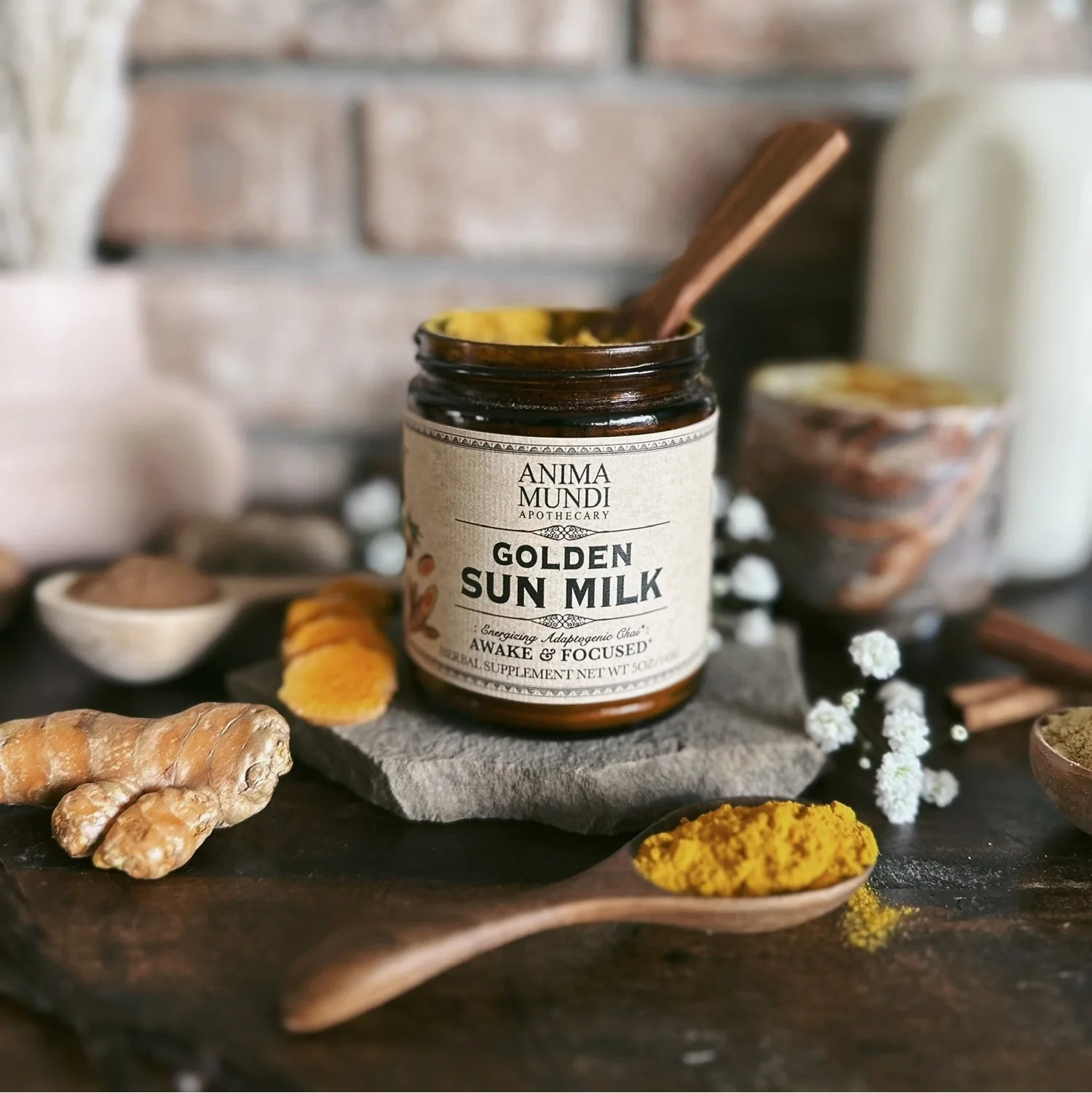 Golden Sun Milk | Energizing Adaptogenic Chai