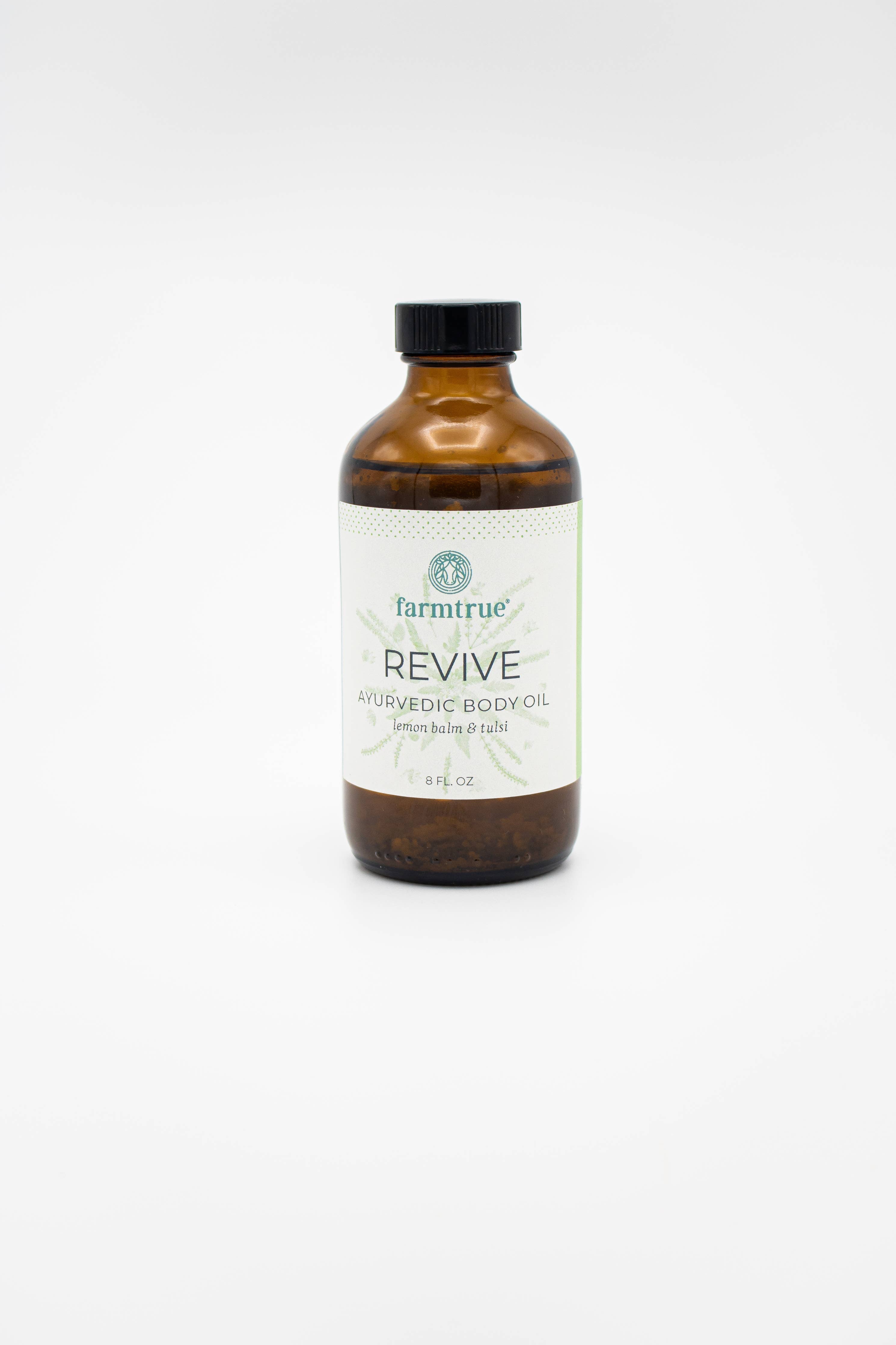Ayurvedic Body Oil, Revive with Lemon Balm and Tulsi
