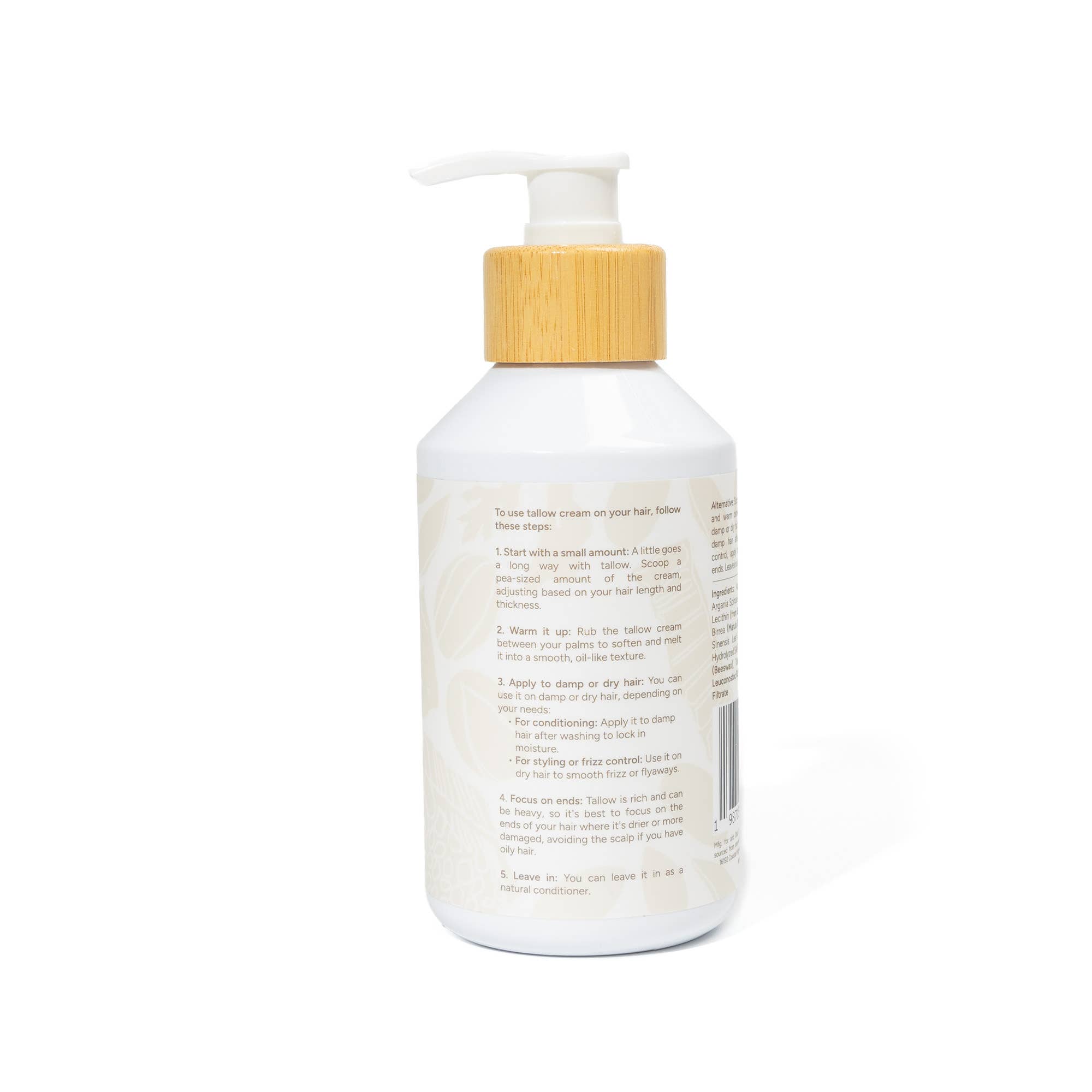 Leave-In Hair Conditioner Cream – Tallow Hair Treatment