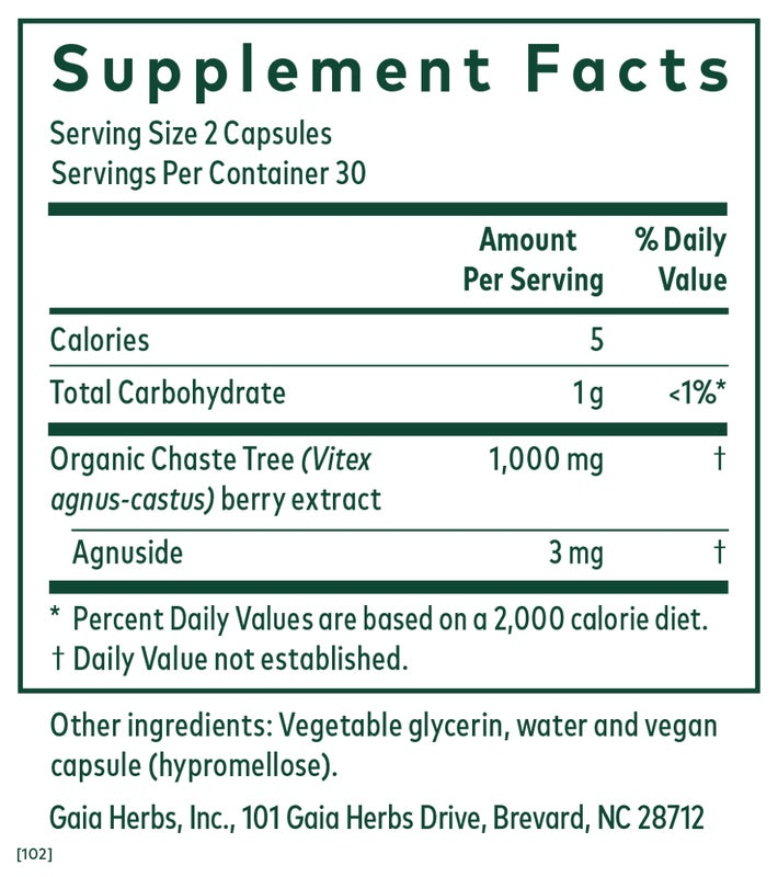 Vitex (Chaste Tree Berry)