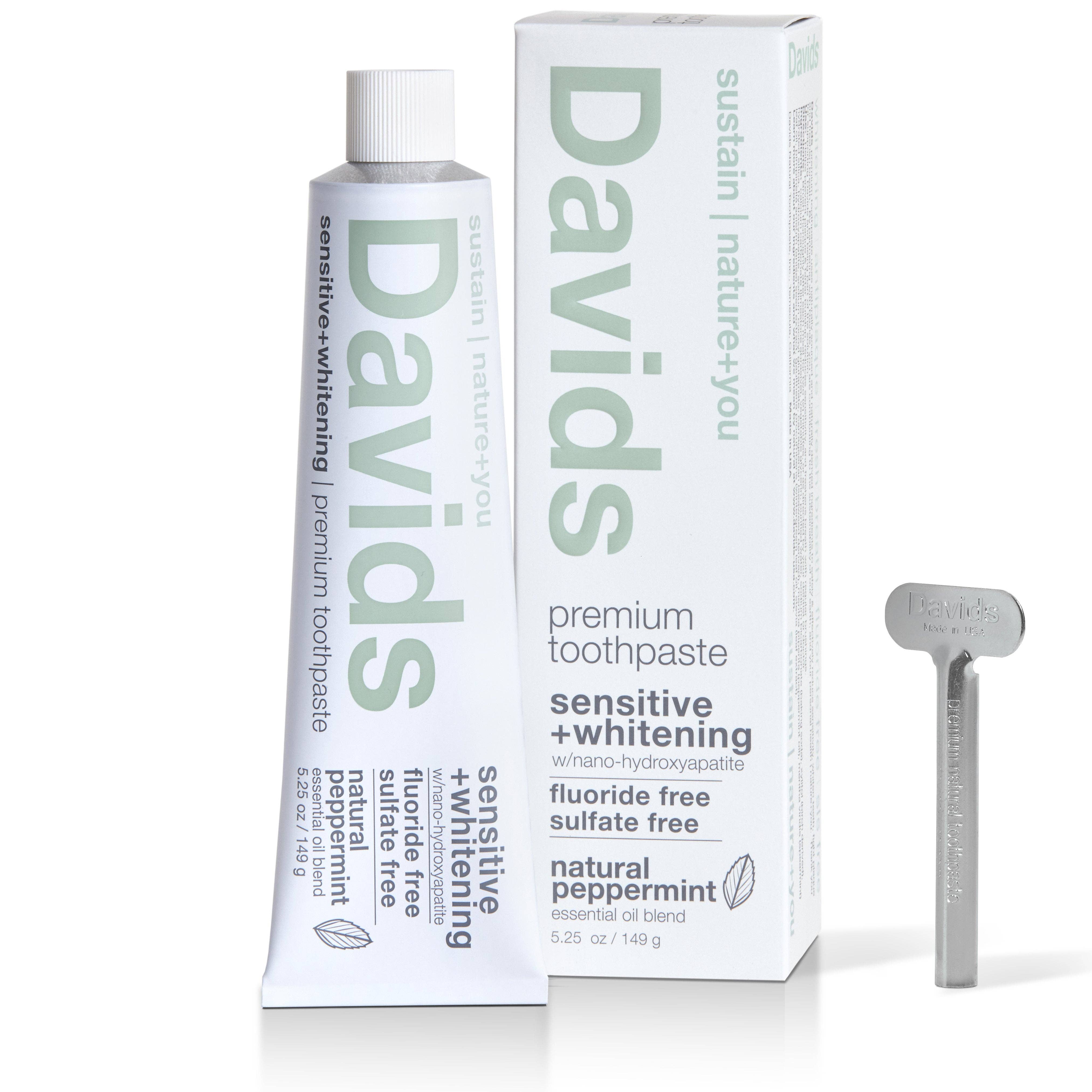 Davids Sensitive + Whitening Nano-Hydroxyapatite Toothpaste