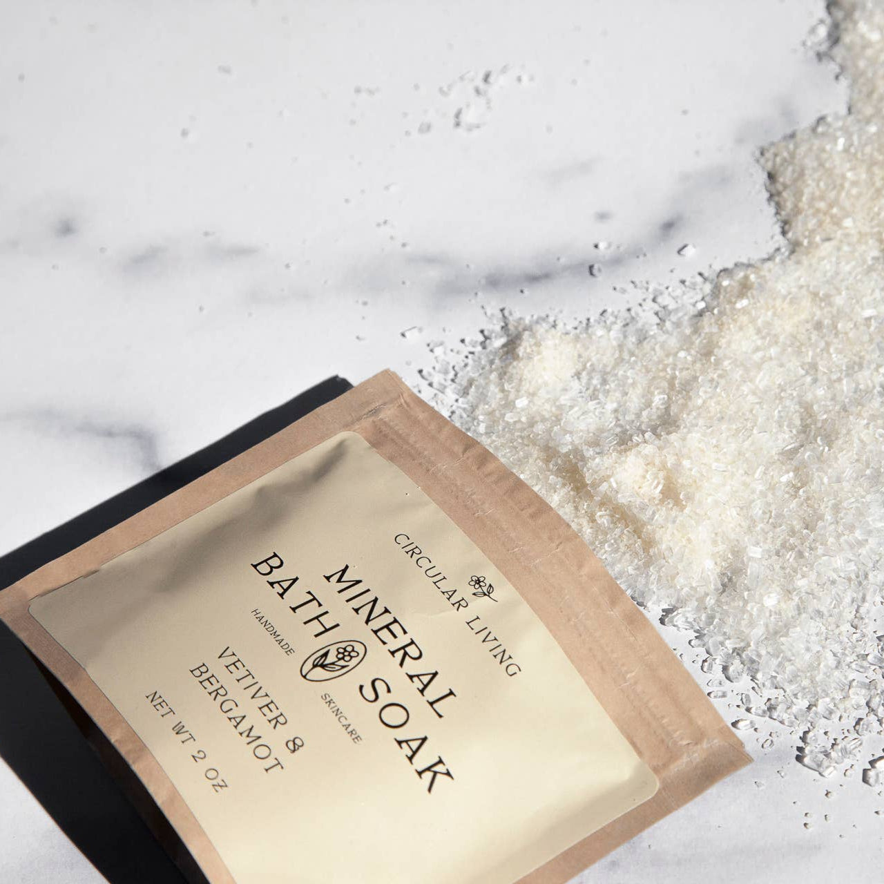 Mineral Bath Soak Sachet, Vetiver & Bergamot