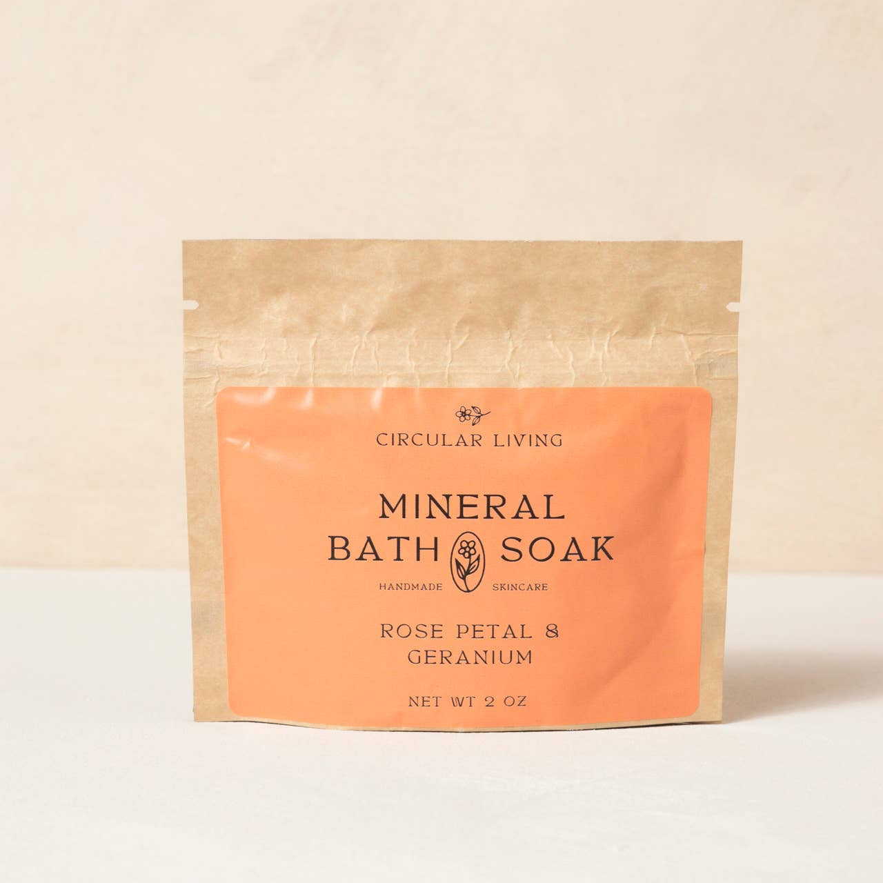 Mineral Bath Soak Sachet, Rose Petal & Geranium