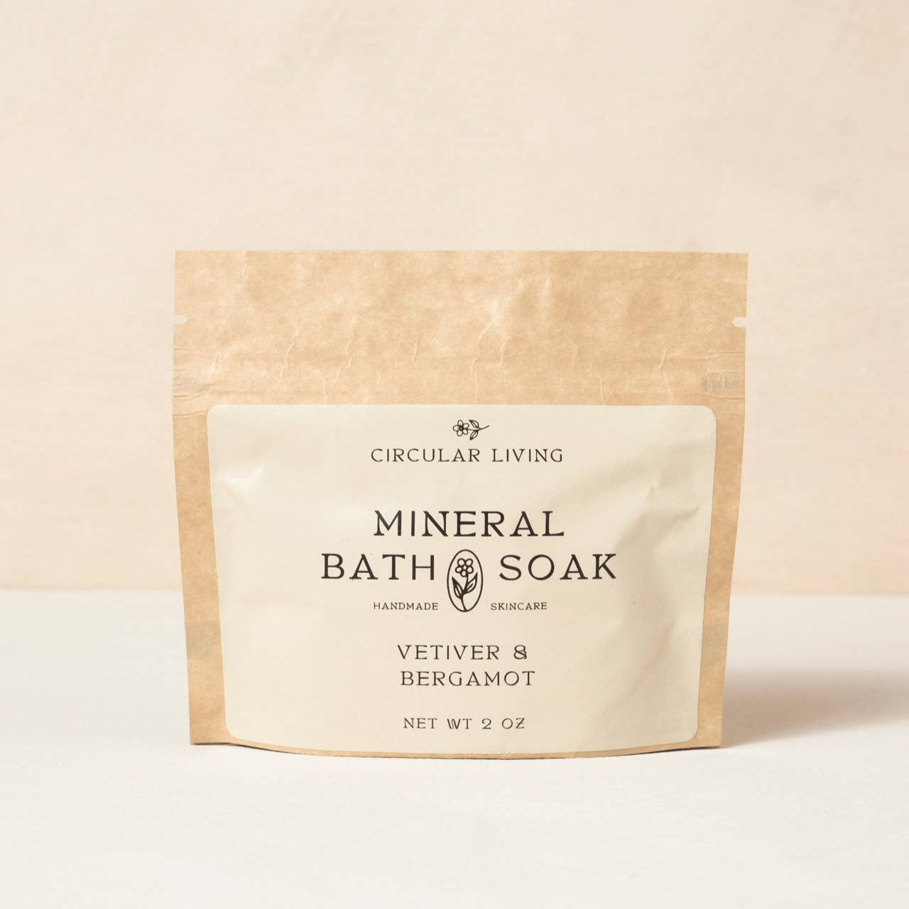 Mineral Bath Soak Sachet, Vetiver & Bergamot