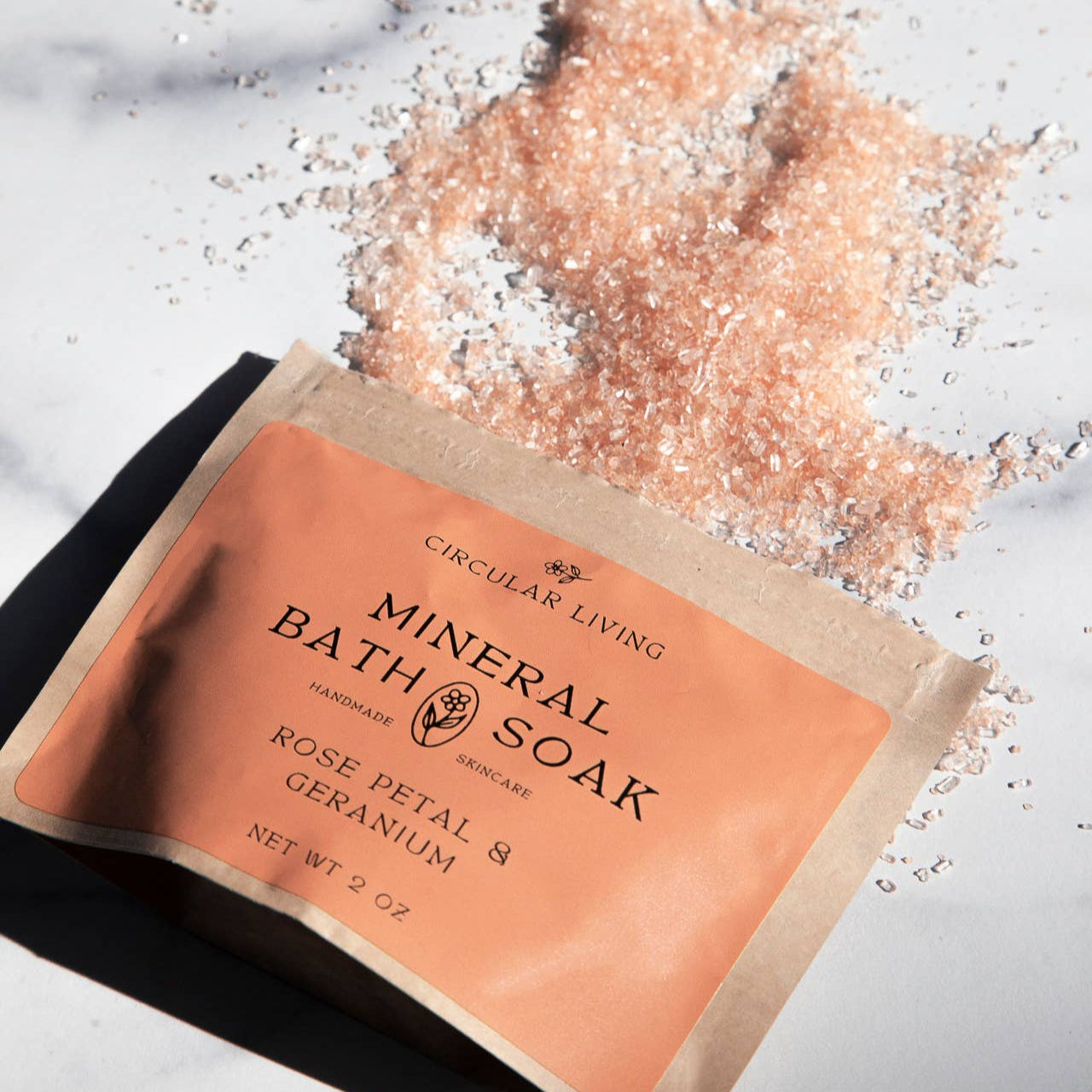 Mineral Bath Soak Sachet, Rose Petal & Geranium