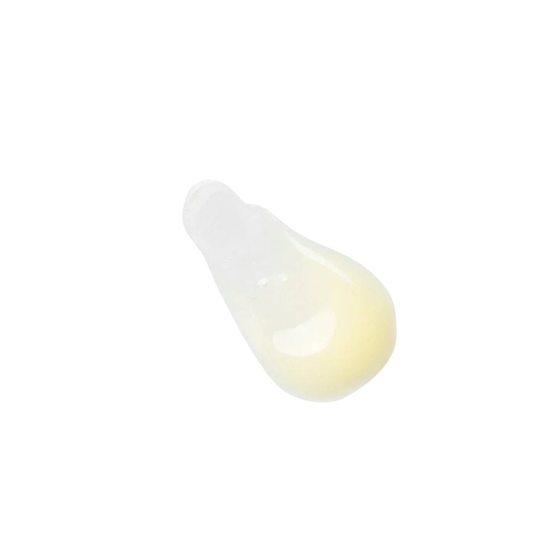 White ceramic teardrop-shaped object on a white background