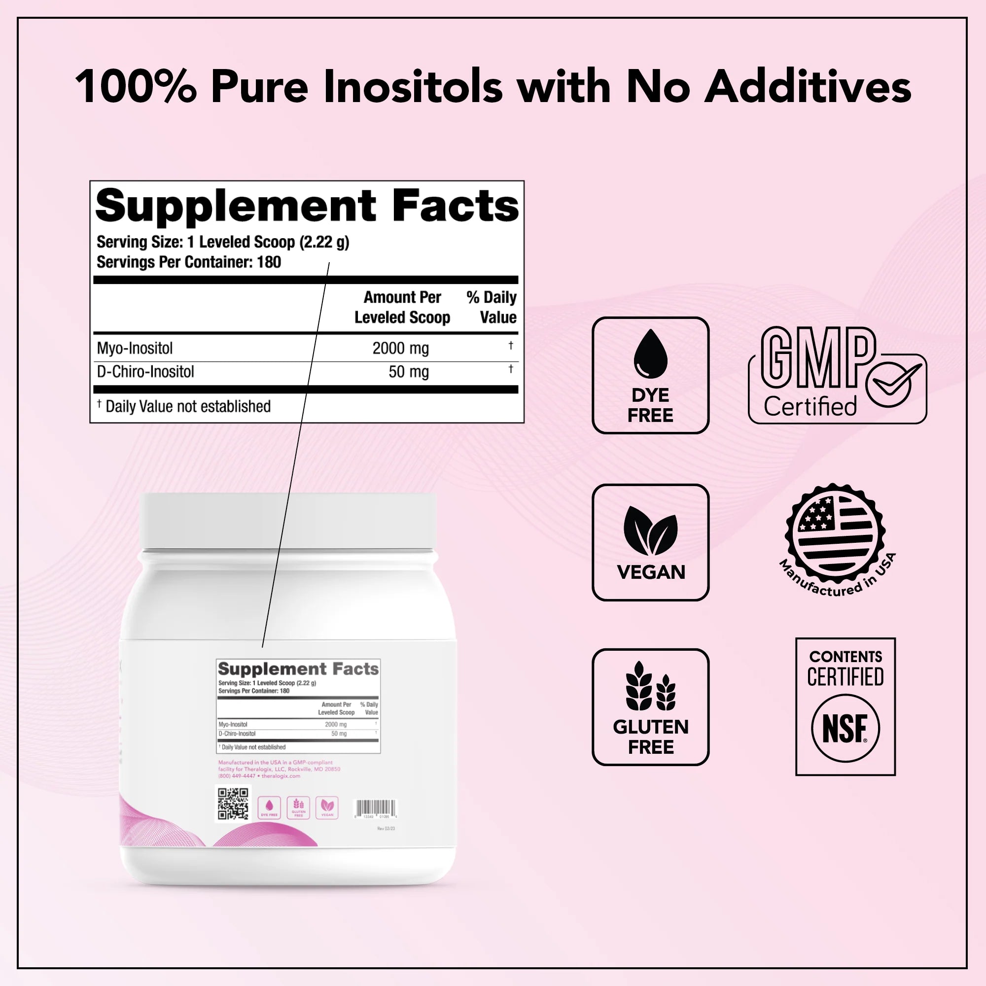 Ovasitol® Inositol Powder Supplement (90 day supply)