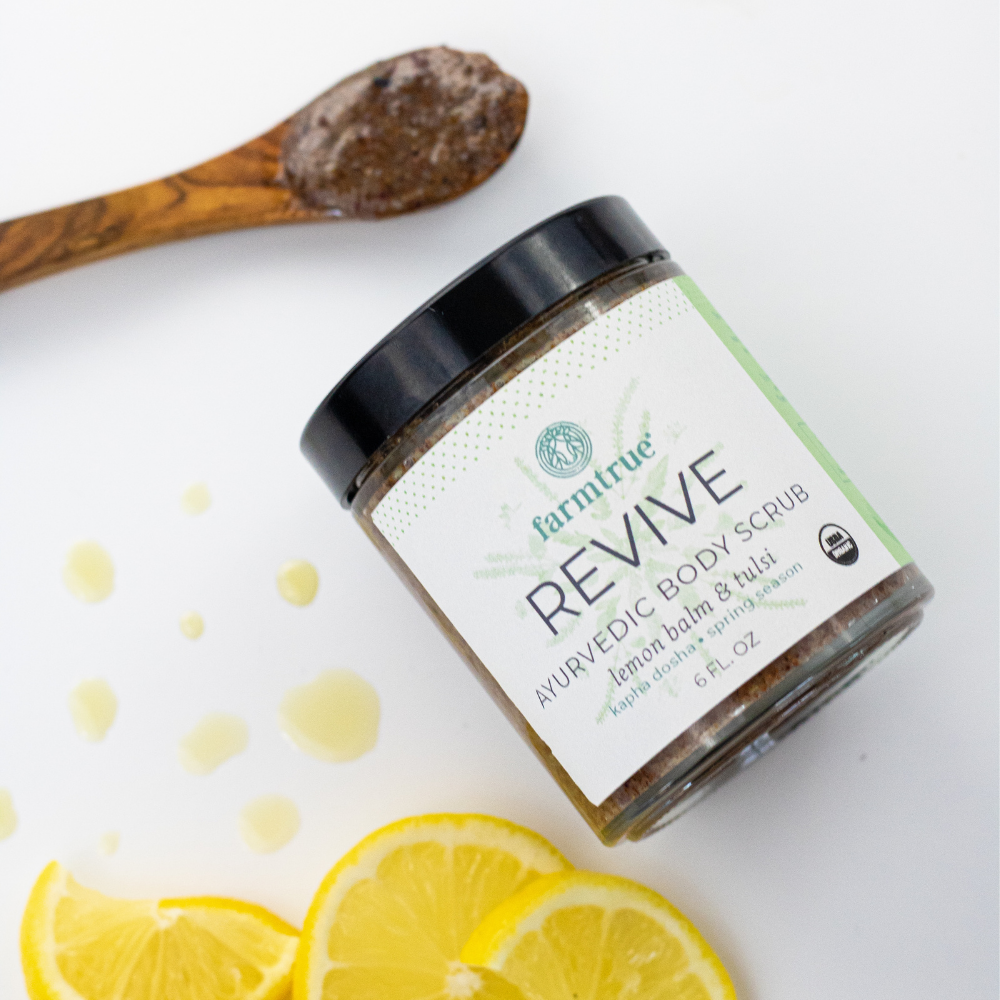 Ayurvedic Body Scrub, Revive (Lemon Balm and Tulsi)