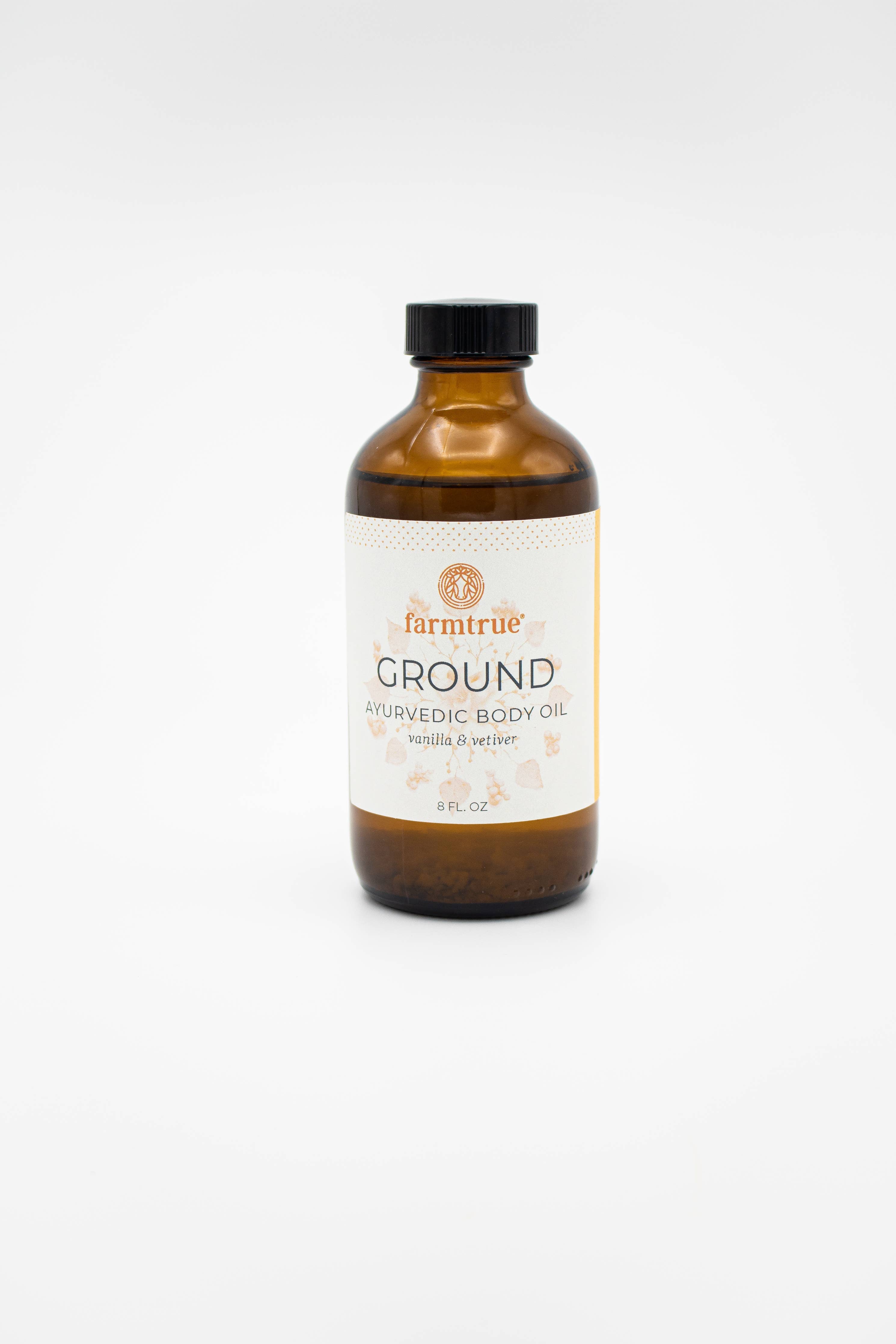 Ayurvedic Body Oil, Ground with Vanilla, Vetiver, and Citrus