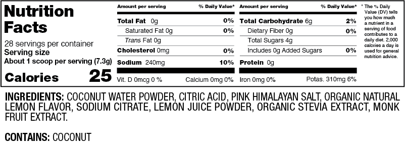 Cure Hydration Electrolyte Drink Mix - Lemonade