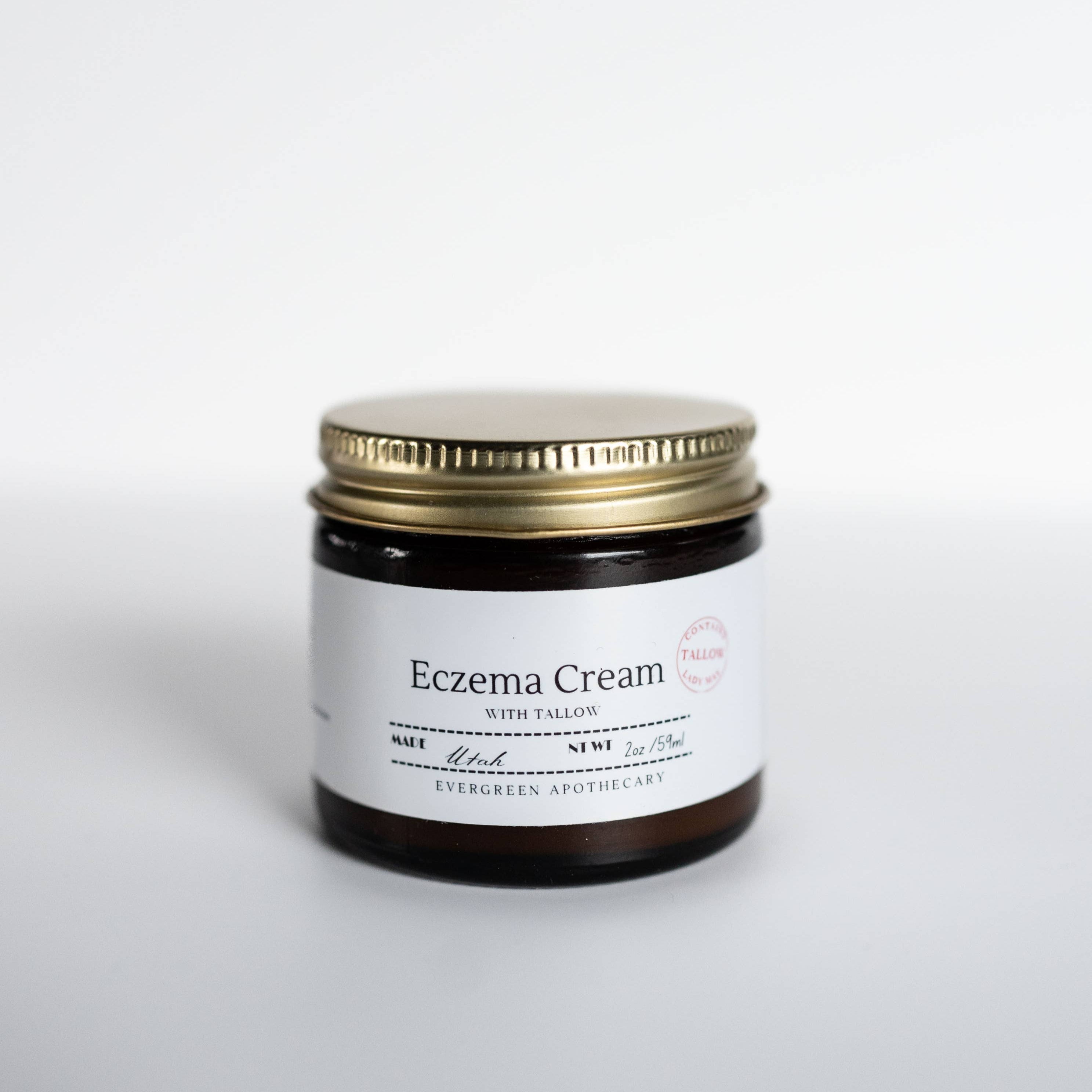 Eczema Cream, With Tallow and Herbs, 2oz