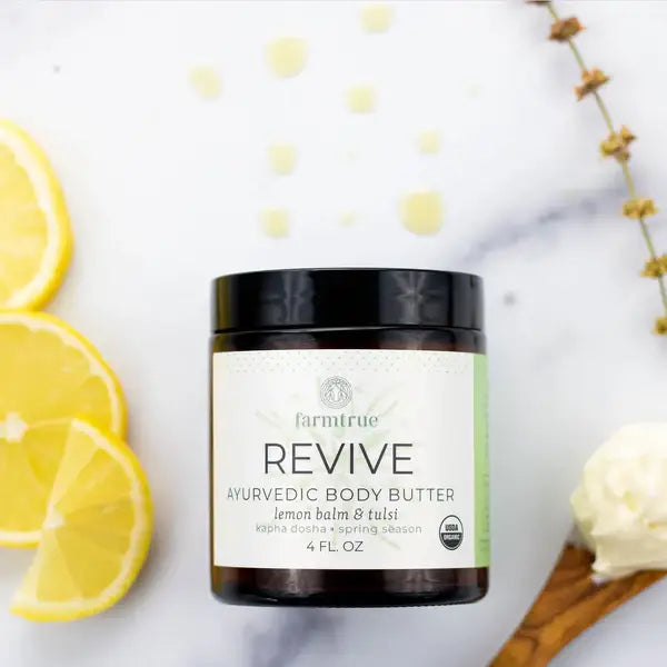 Ayurvedic Body Butter, Revive with Lemon Balm and Tulsi