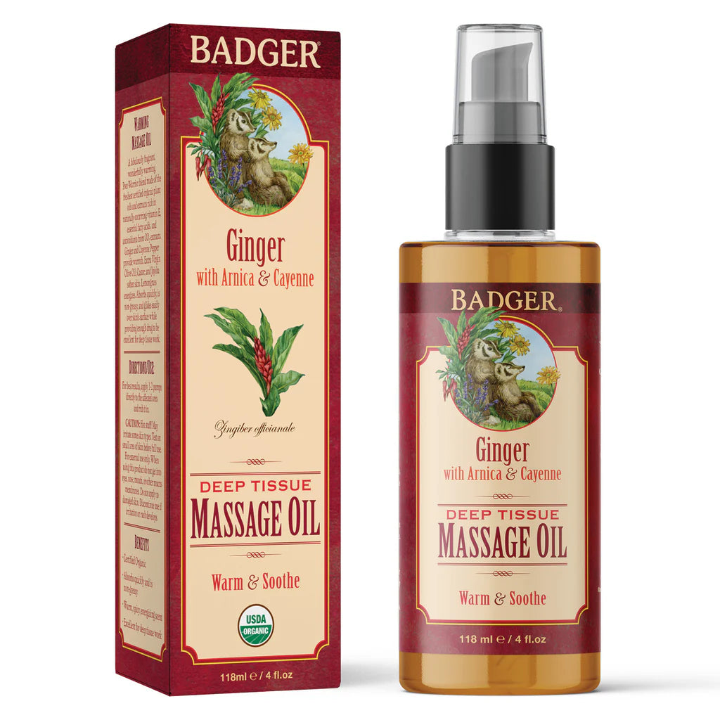 Warming Ginger Arnica Massage Oil