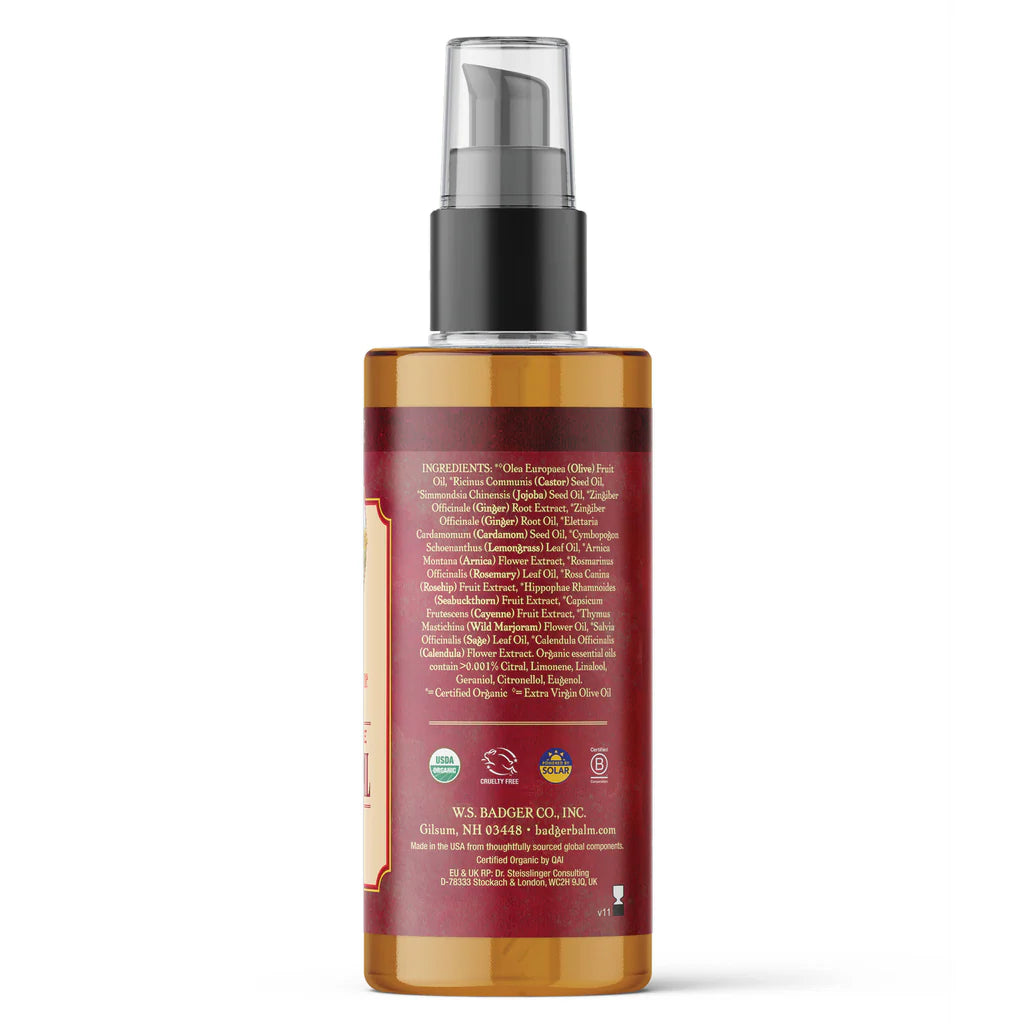 Warming Ginger Arnica Massage Oil