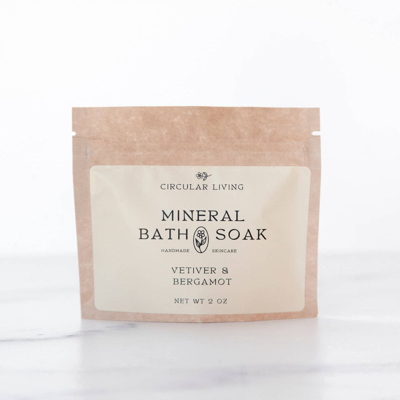 Mineral Bath Soak Sachet, Vetiver & Bergamot