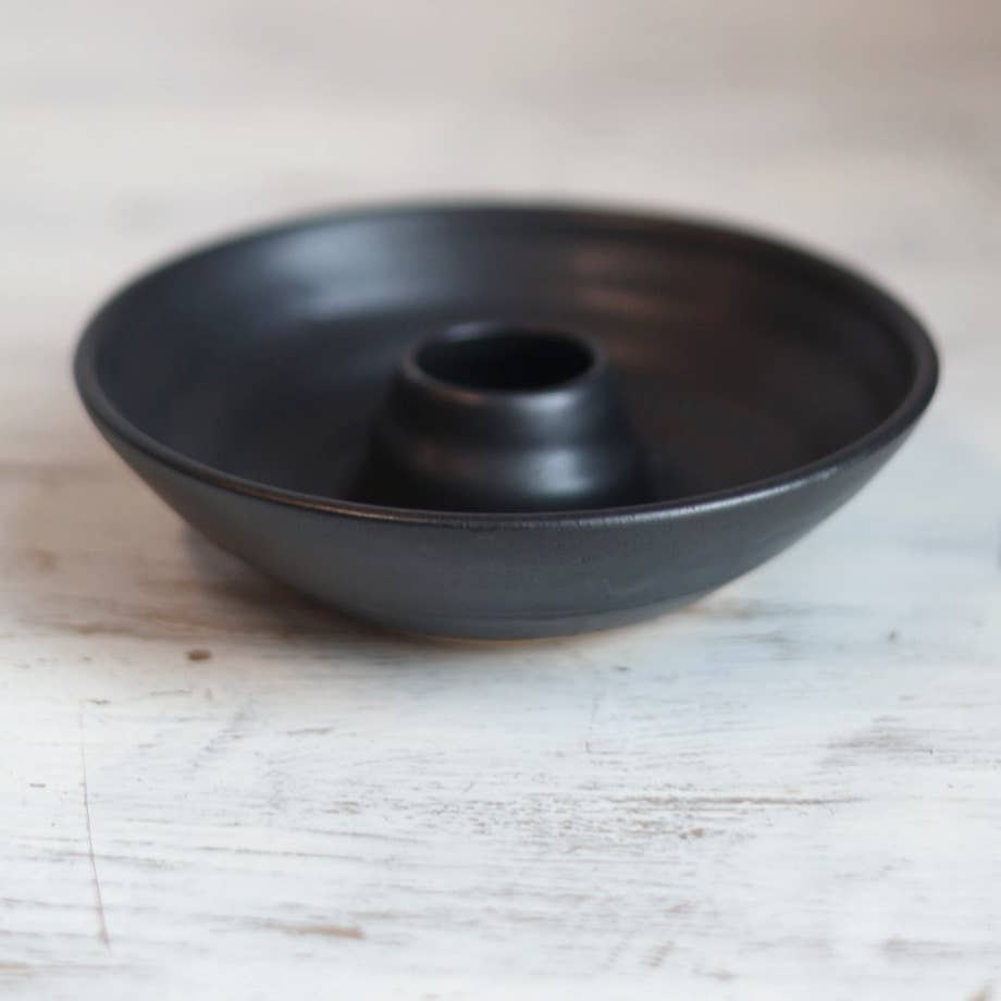 Handmade Ceramic Palo Santo Burning Dish in Black