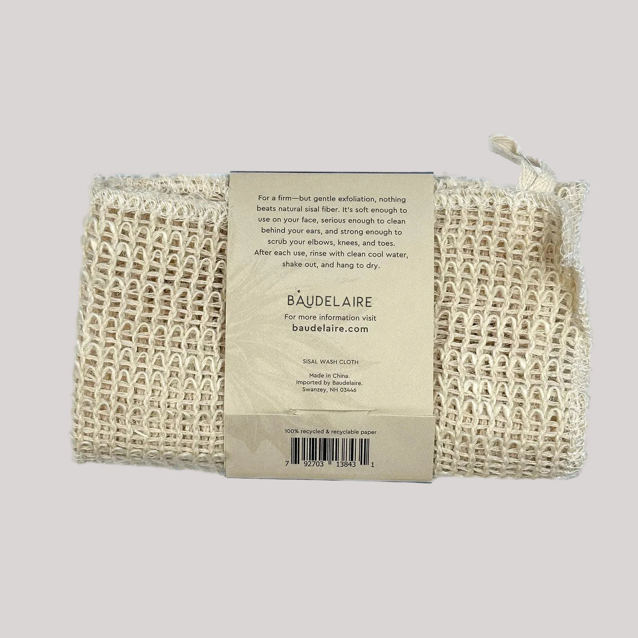 Sisal Washcloth