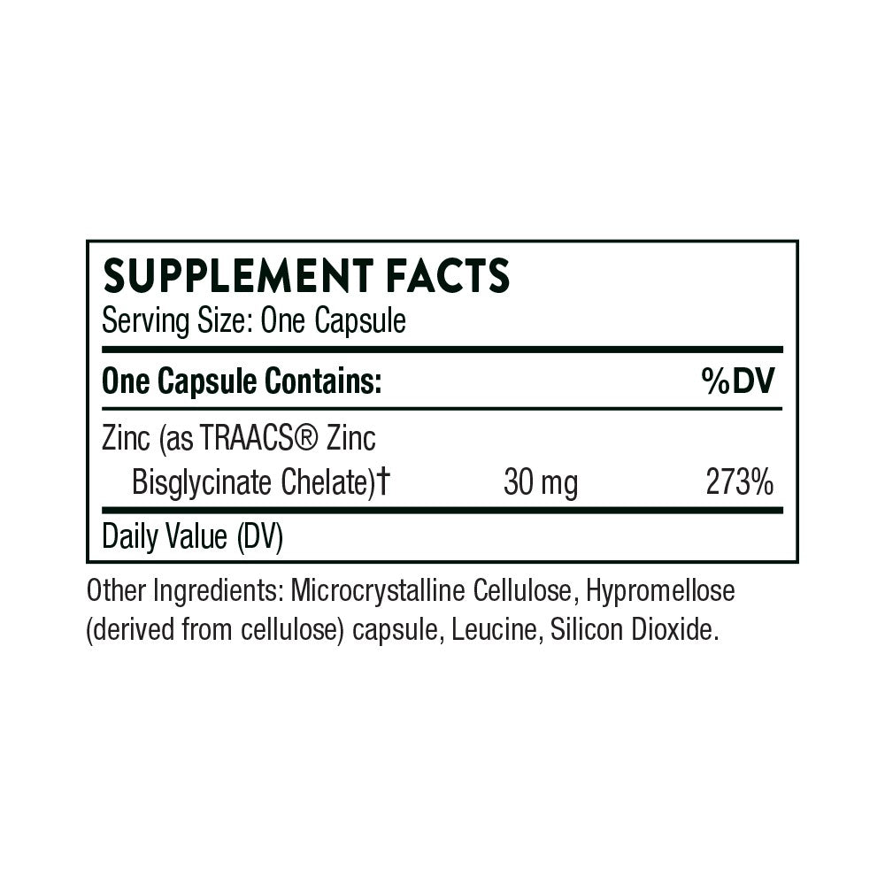 Zinc (Bisglycinate) 30mg